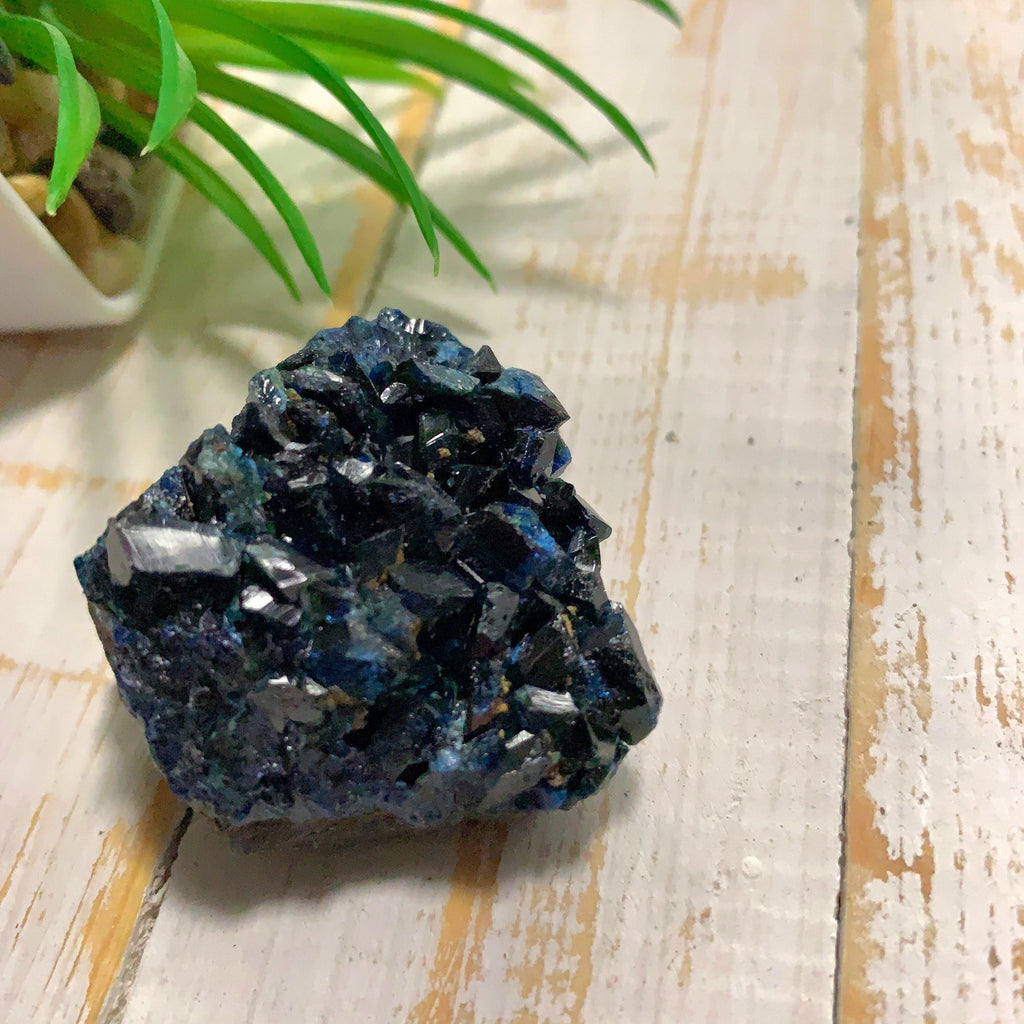 Rare Deep Blue Lazulite Crystal Specimen From Rapid Creek, Yukon, Canada #4 - Earth Family Crystals