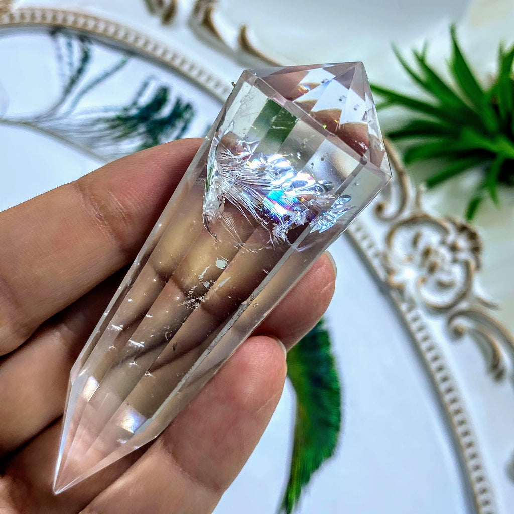 Clear Quartz Vogel Style Medium Wand Carving ~Locality Brazil #1 *REDUCED - Earth Family Crystals