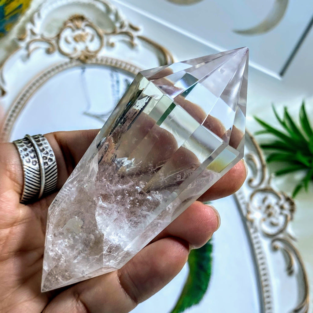 Clear Quartz Vogel Style Large Chunky Wand Carving ~Locality Brazil #1 - Earth Family Crystals