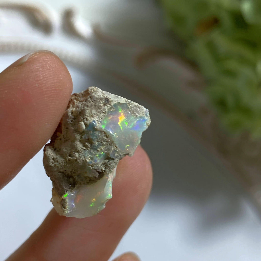 13 CT Flashy Rough Ethiopian Opal Collectors Specimen - Earth Family Crystals