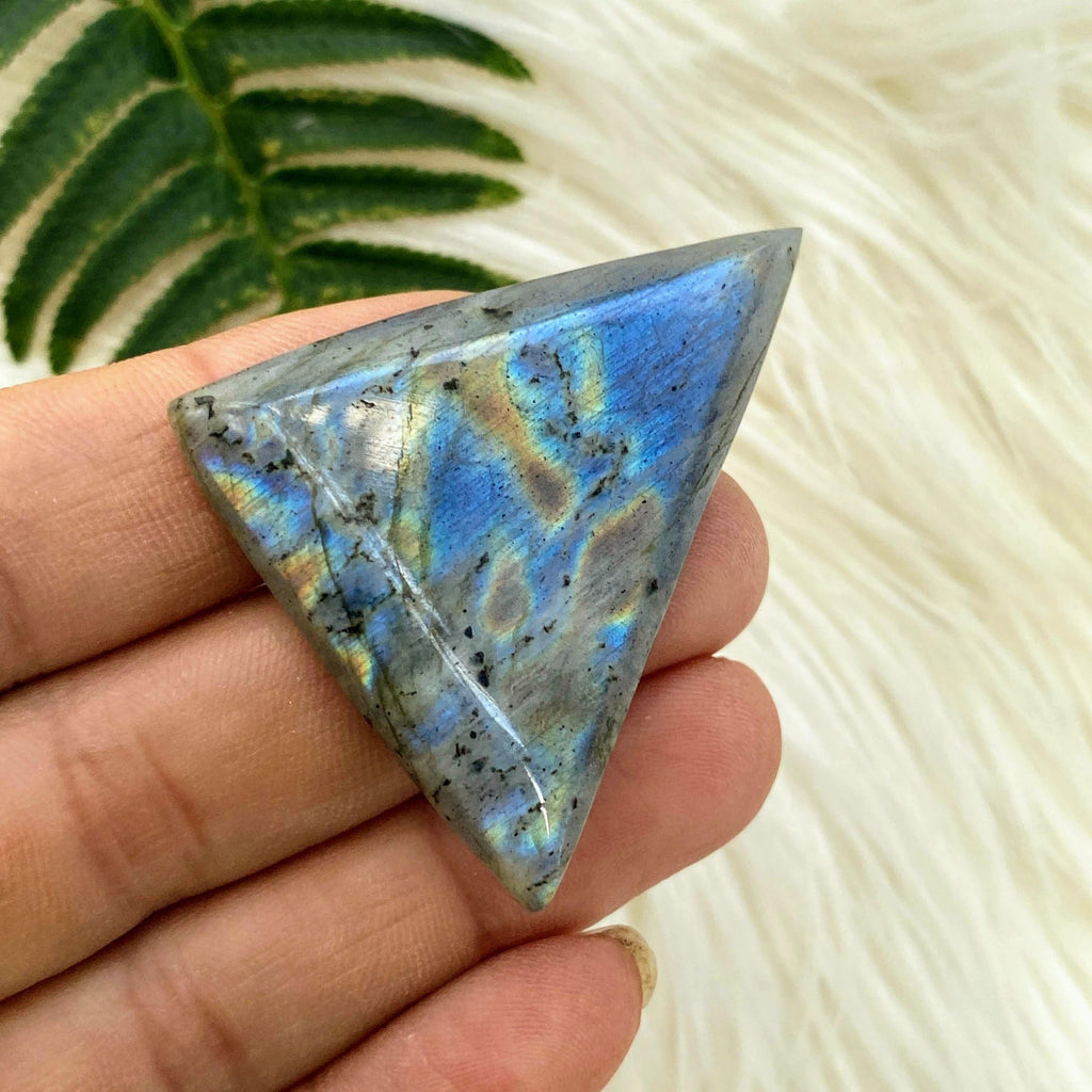 Flashy Labradorite Cabochon Ideal for Crafting #2 - Earth Family Crystals