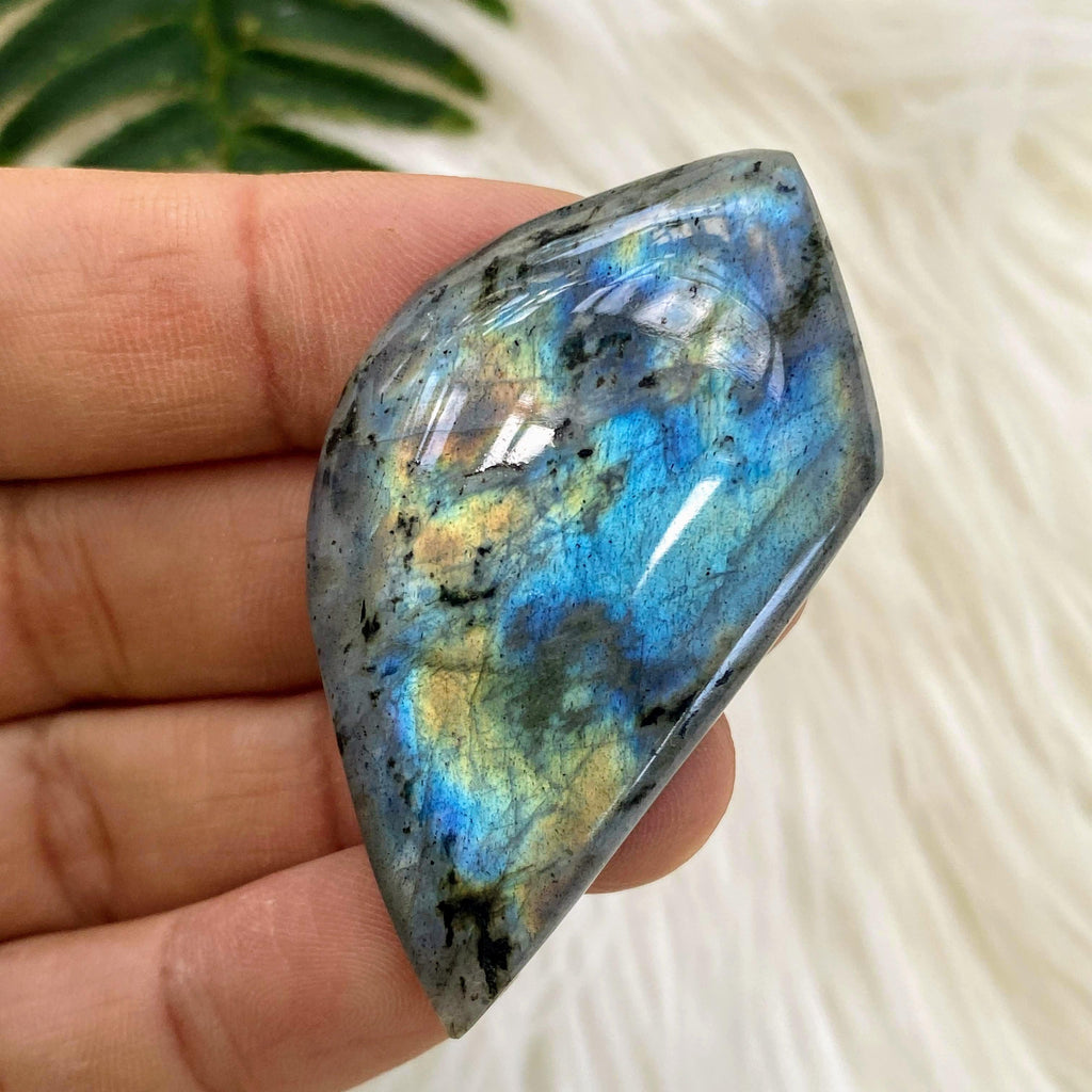 Flashy Labradorite Cabochon Ideal for Crafting #3 - Earth Family Crystals