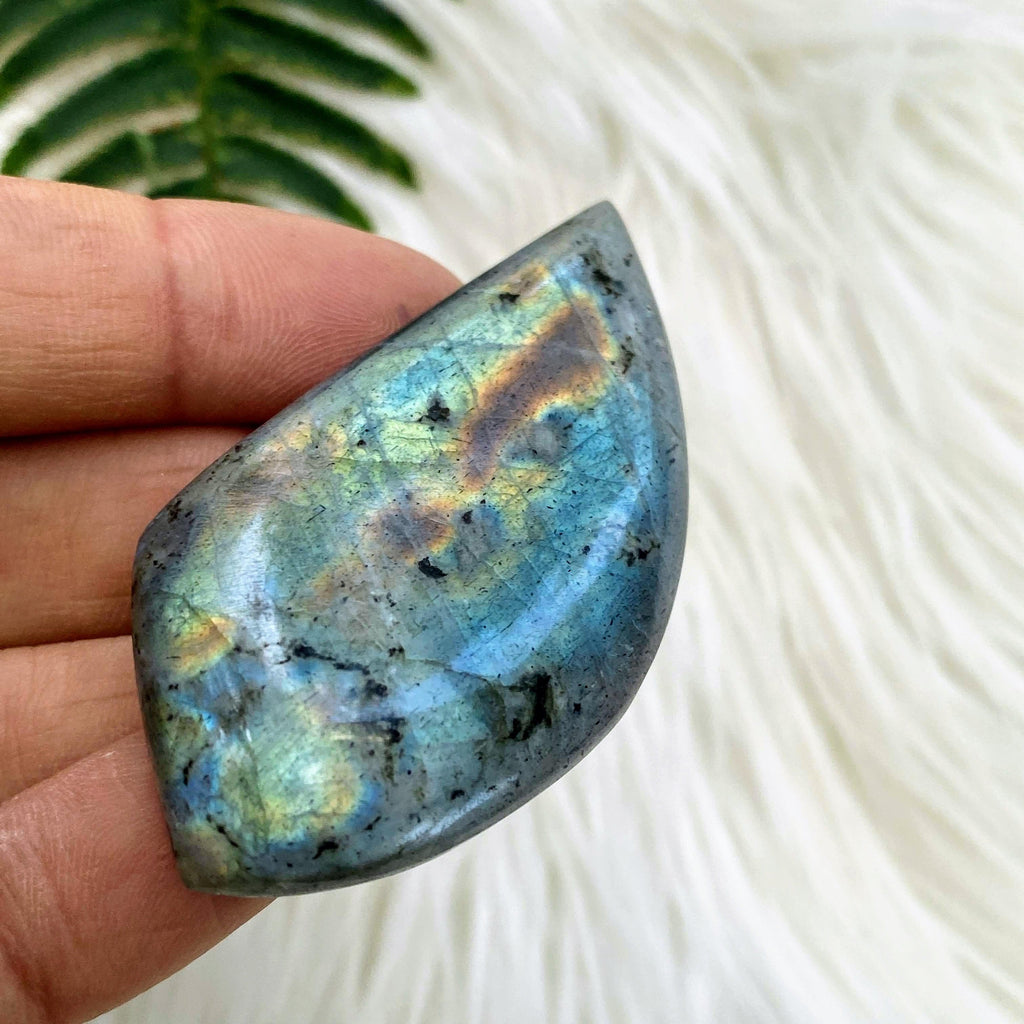 Flashy Labradorite Cabochon Ideal for Crafting #5 - Earth Family Crystals