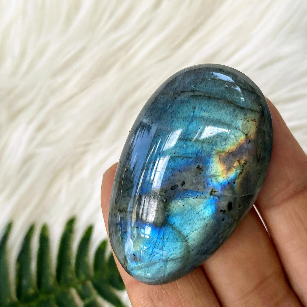 Flashy Labradorite Cabochon Ideal for Crafting #6 - Earth Family Crystals
