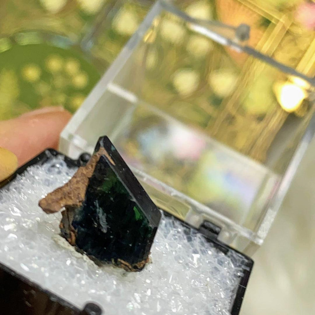 Very Rare!  Deep Green Terminated Vivianite Crystal Collectors Specimen~Locality: Tomokoni, Bolivia - Earth Family Crystals