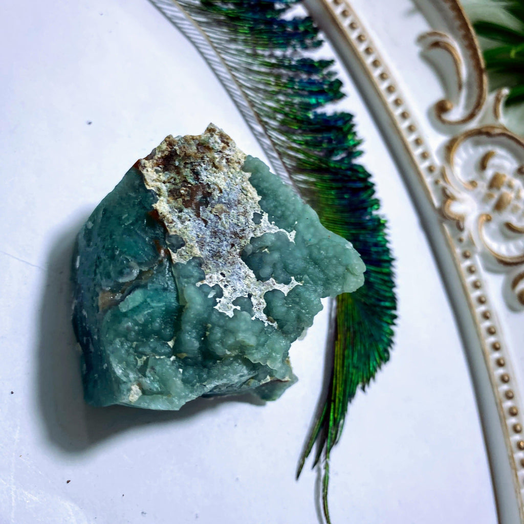 Unique & Rare Natural Chrome Chalcedony ( Mtorolite ) Specimen ~Locality: Zambia #3 - Earth Family Crystals