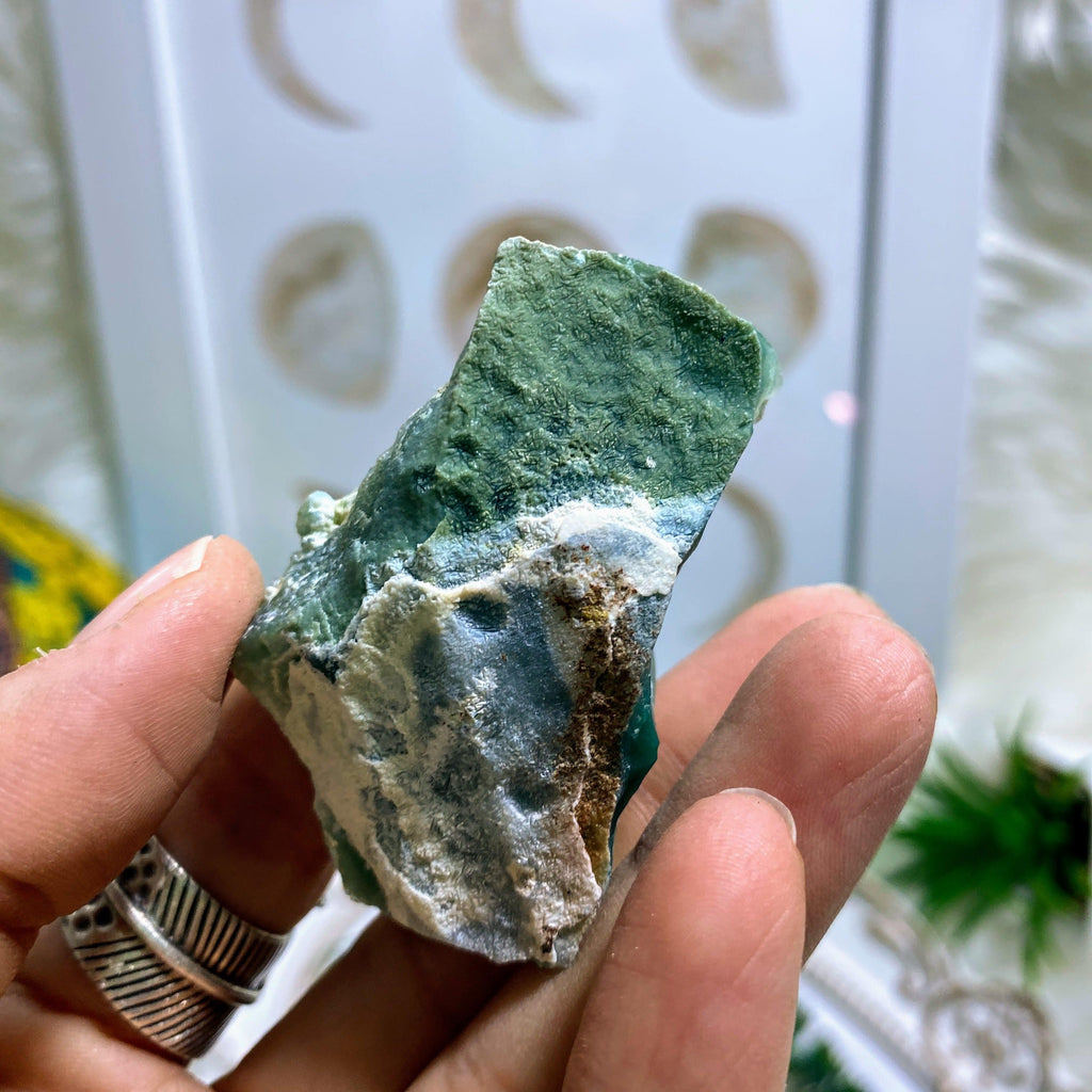 Unique & Rare Natural Chrome Chalcedony ( Mtorolite ) Specimen ~Locality: Zambia #5 - Earth Family Crystals