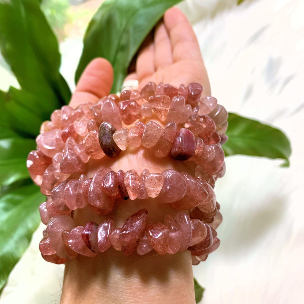 NEW FIND! One Genuine Cherry Tanzurine Crystal Bracelet - Earth Family Crystals