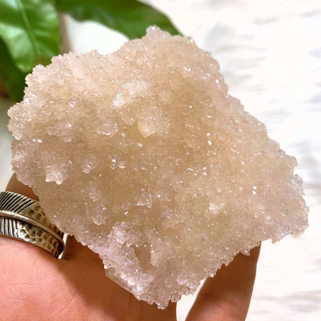 NEW FIND! Large Druzy Apophyllite Baby Points With Stilbite Underside From India #5 - Earth Family Crystals