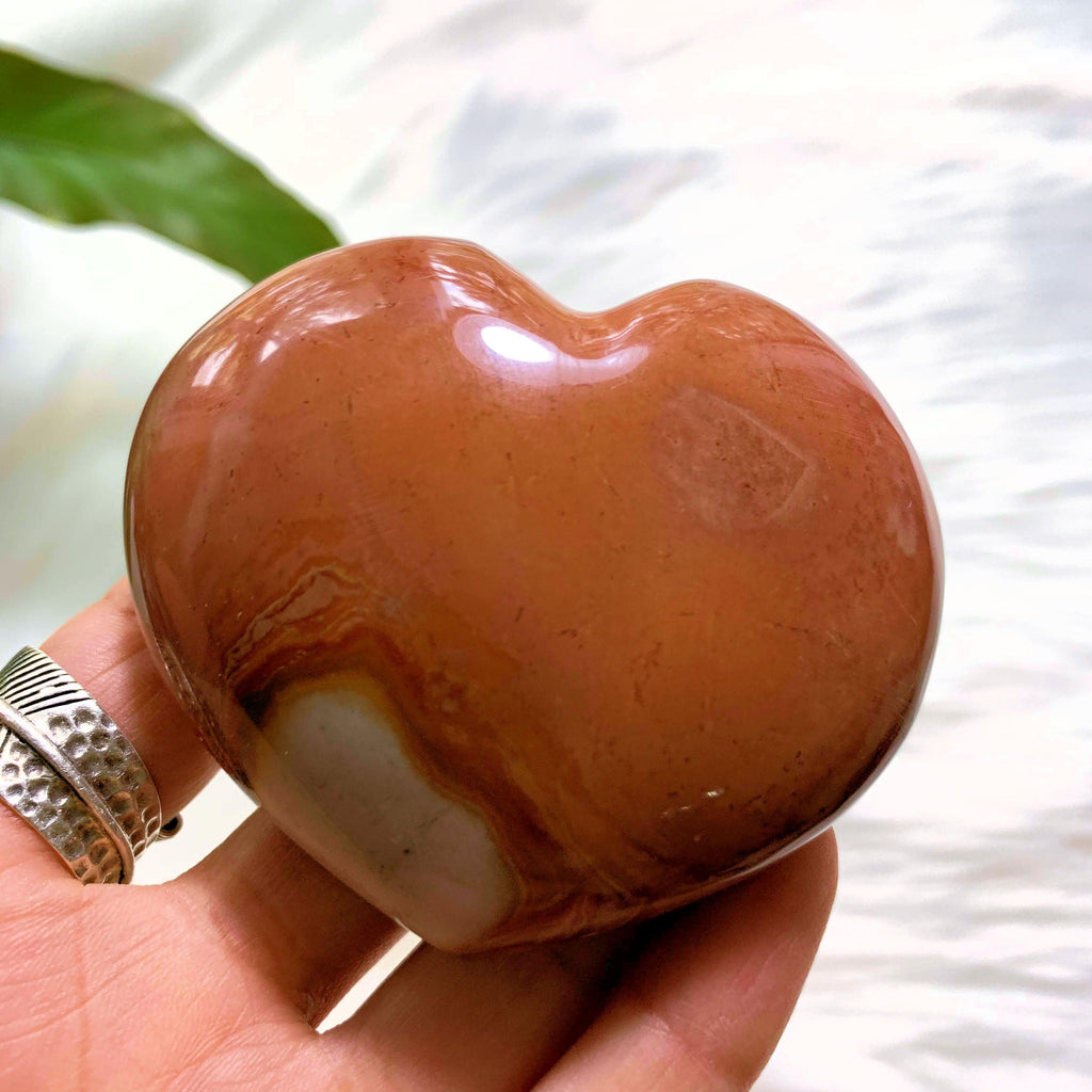 Polychrome Jasper Love Heart Carving From Madagascar - Earth Family Crystals