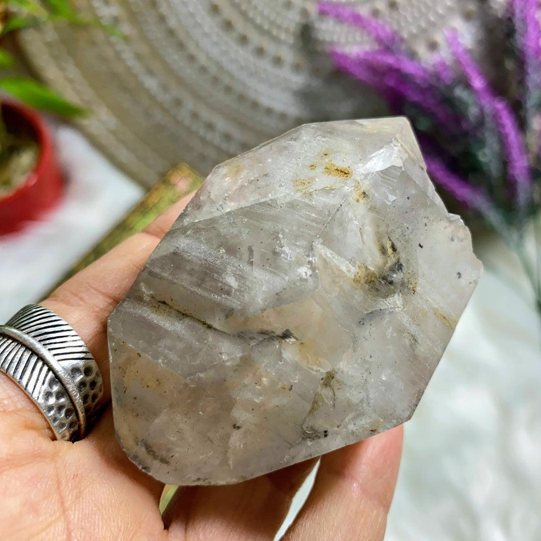 Stunning Natural Double Terminated Skeletal Clear Quartz Specimen From Mexico - Earth Family Crystals