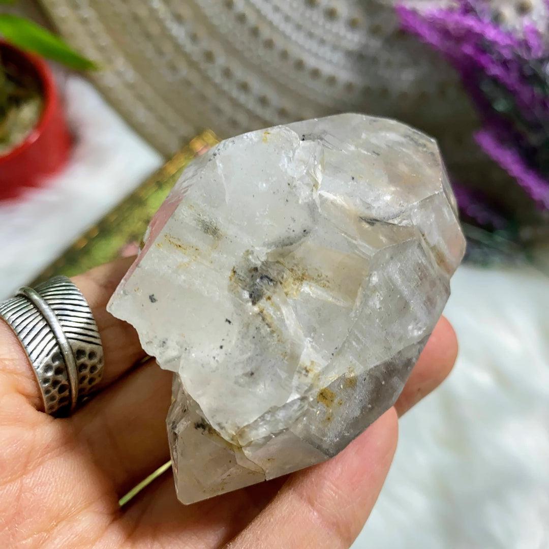 Stunning Natural Double Terminated Skeletal Clear Quartz Specimen From Mexico - Earth Family Crystals