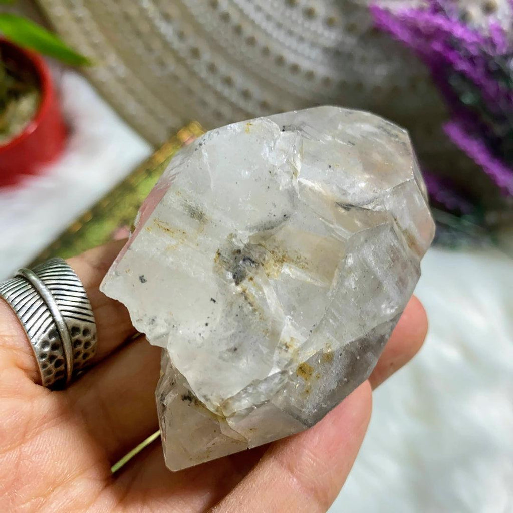 Stunning Natural Double Terminated Skeletal Clear Quartz Specimen From Mexico - Earth Family Crystals