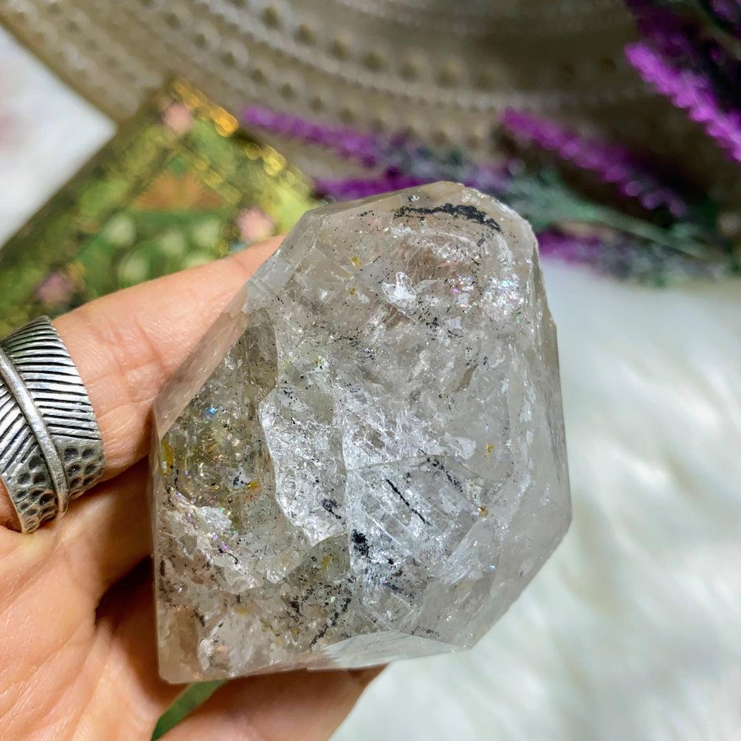 Stunning Natural Double Terminated Skeletal Clear Quartz Specimen From Mexico - Earth Family Crystals