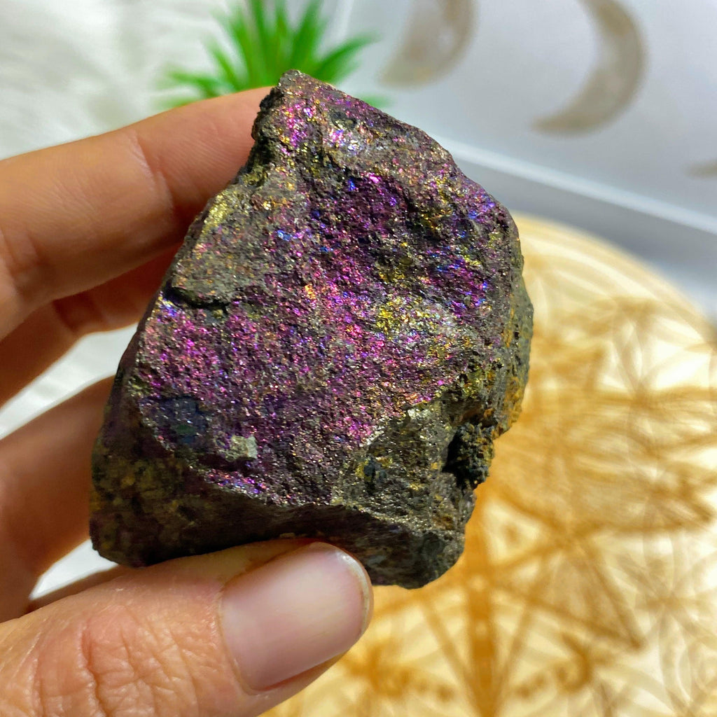 Natural Raw Peacock Ore (Bornite) Chunky Specimen - Earth Family Crystals
