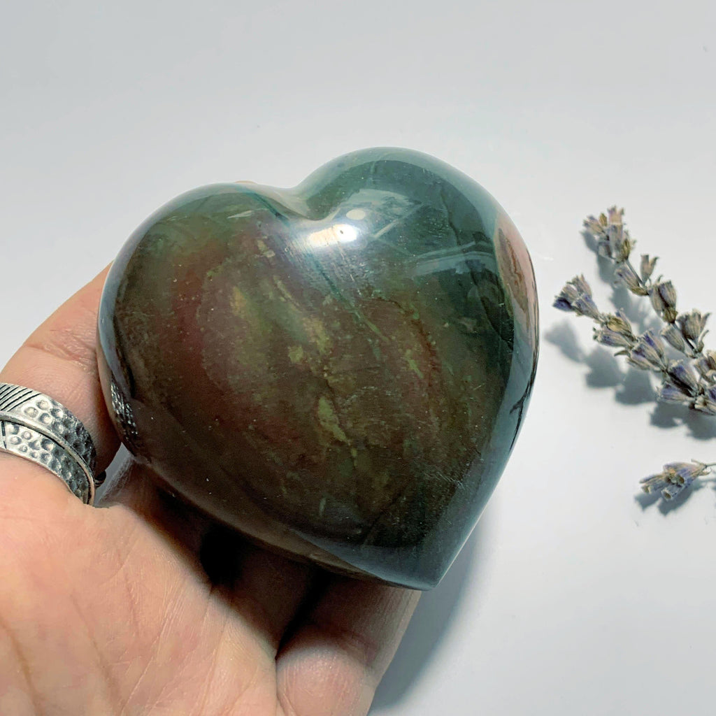 Fabulous Colors Polychrome Jasper Puffy Heart ~Locality Madagascar - Earth Family Crystals