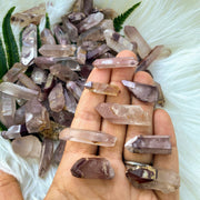 Set of 8 Lithium Quartz Natural Points from Brazil~ Perfect for Crystal grids! - Earth Family Crystals
