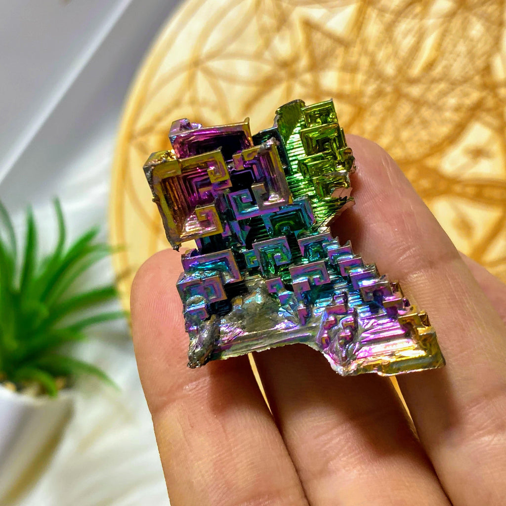 Galactic Rainbow Bismuth Large Specimen~Locality Germany - Earth Family Crystals