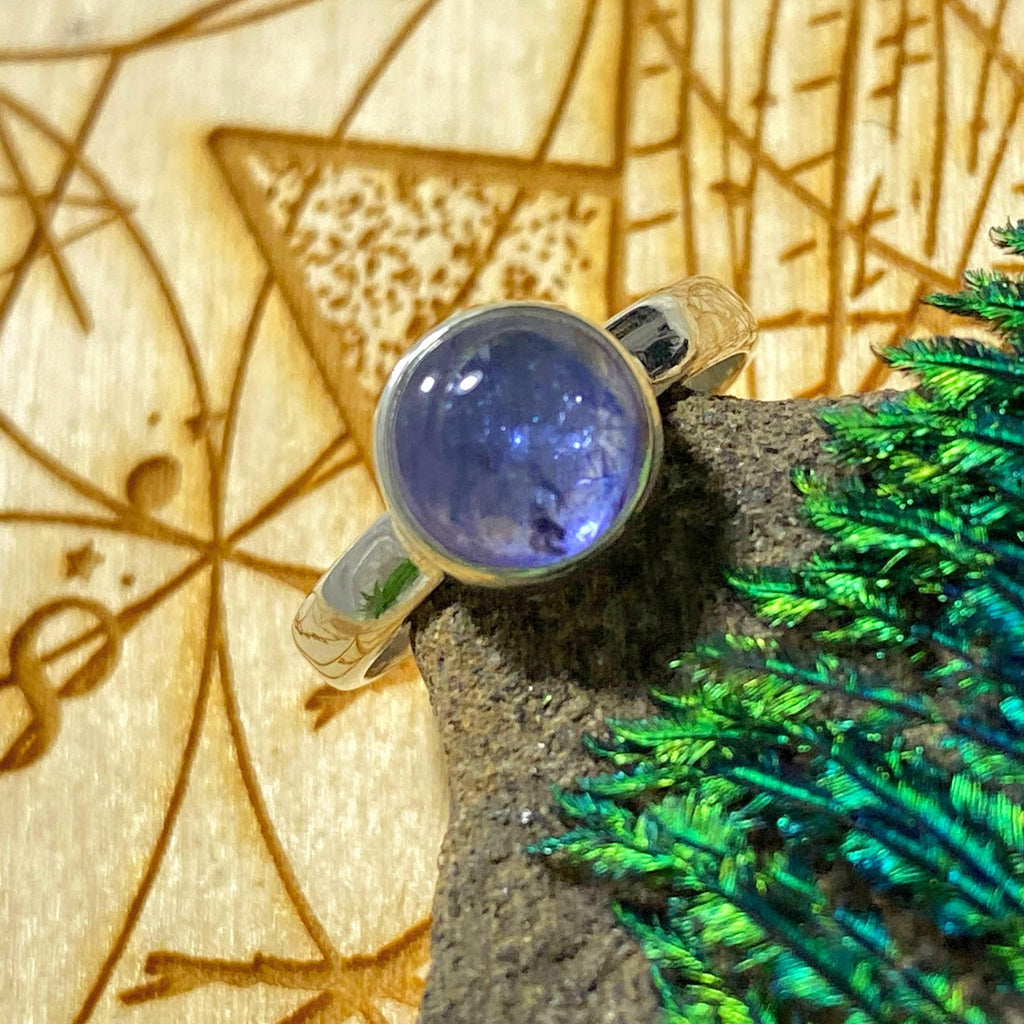 Reserved for Sandy Lilac Purple Tanzanite Gemstone Ring in Sterling Silver (Size 7) - Earth Family Crystals