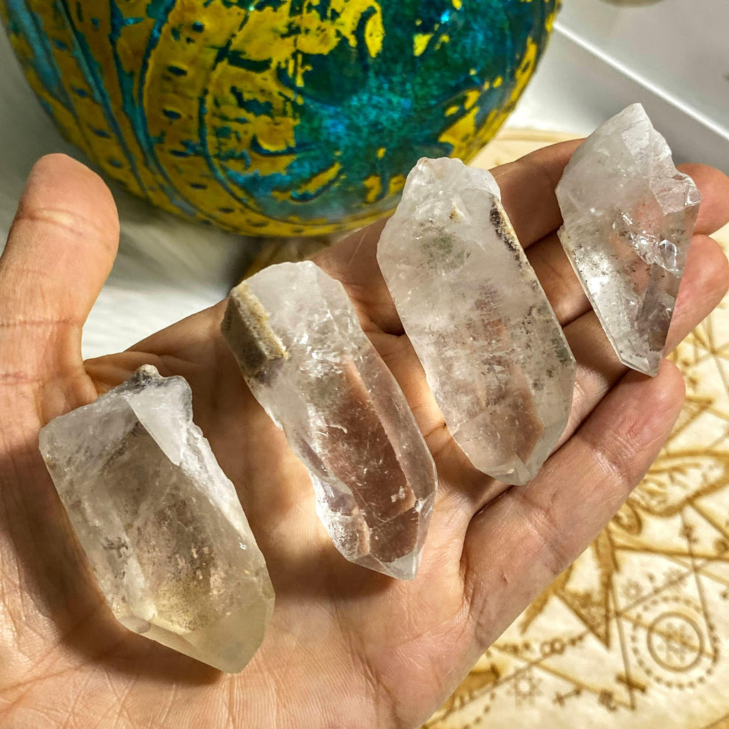 One Natural Shamanic Dream Quartz Point From Brazil - Earth Family Crystals