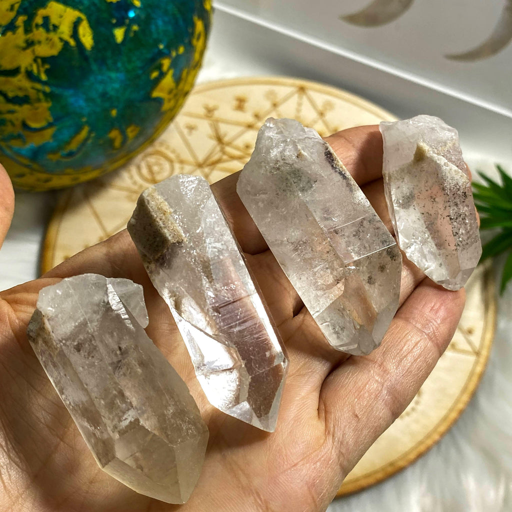 One Natural Shamanic Dream Quartz Point From Brazil - Earth Family Crystals