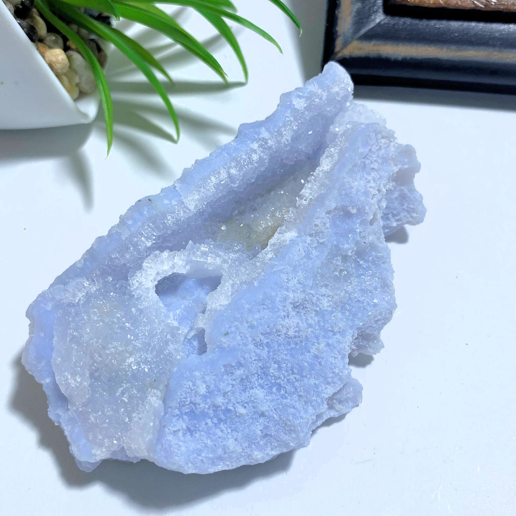 Blue Chalcedony Raw & Natural Crystal Specimen #10 - Earth Family Crystals