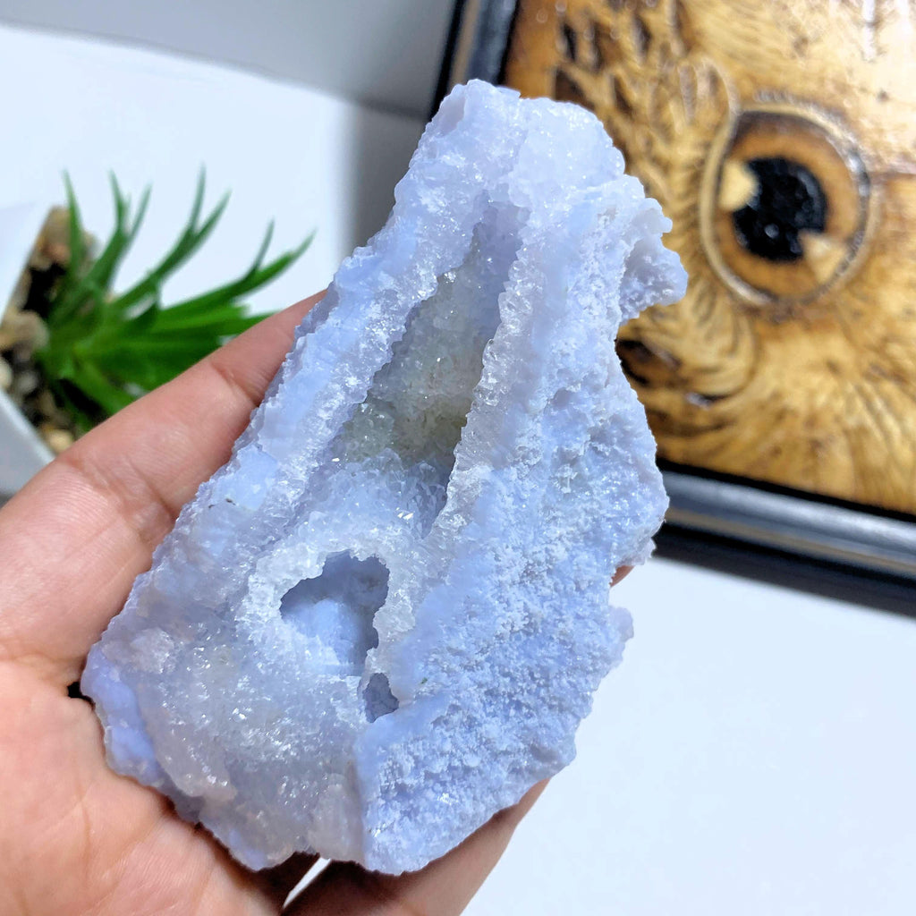 Blue Chalcedony Raw & Natural Crystal Specimen #10 - Earth Family Crystals