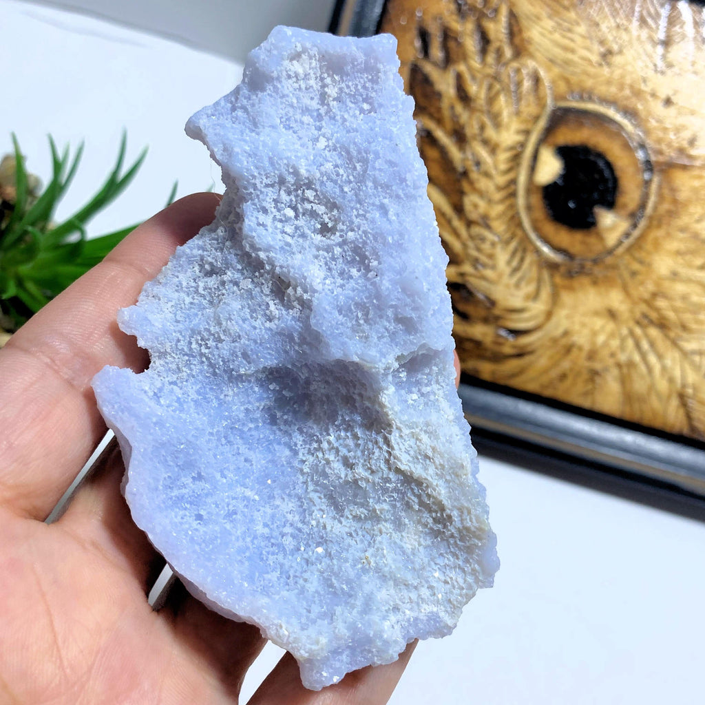 Blue Chalcedony Raw & Natural Crystal Specimen #10 - Earth Family Crystals