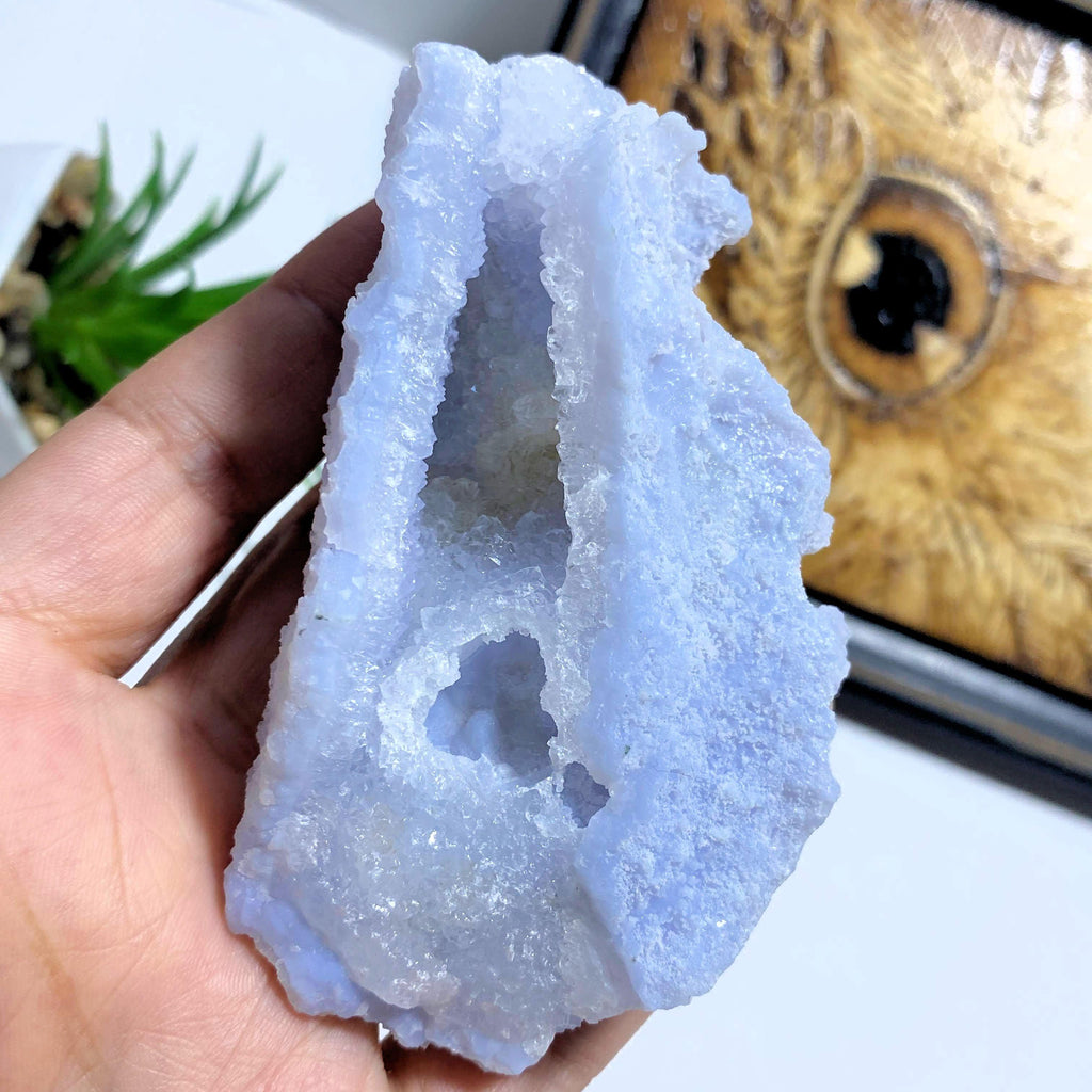 Blue Chalcedony Raw & Natural Crystal Specimen #10 - Earth Family Crystals