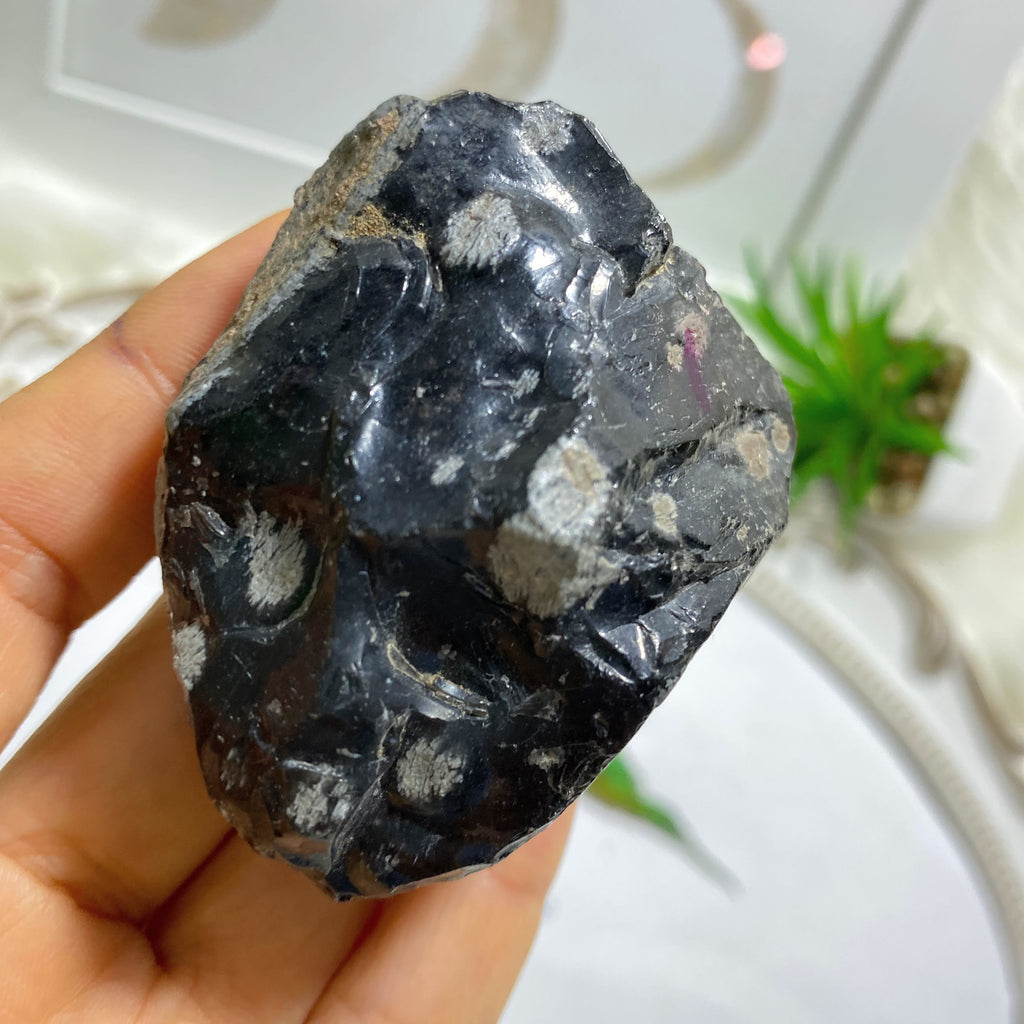 Snowflake Obsidian Big Natural Specimen - Earth Family Crystals