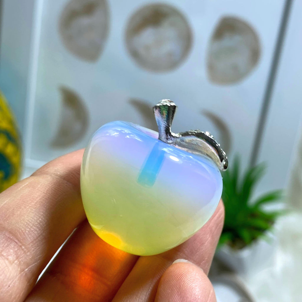 Opalite Apple Display Carving - Earth Family Crystals
