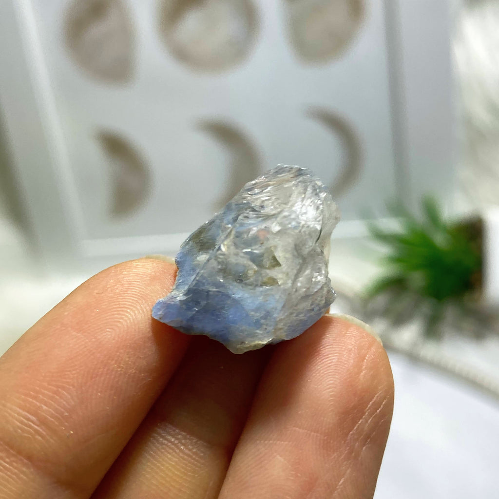 Reserved for Sandy 29.5ct ~ Rare Dainty Blue Dumortierite Needles in Quartz From Brazil - Earth Family Crystals