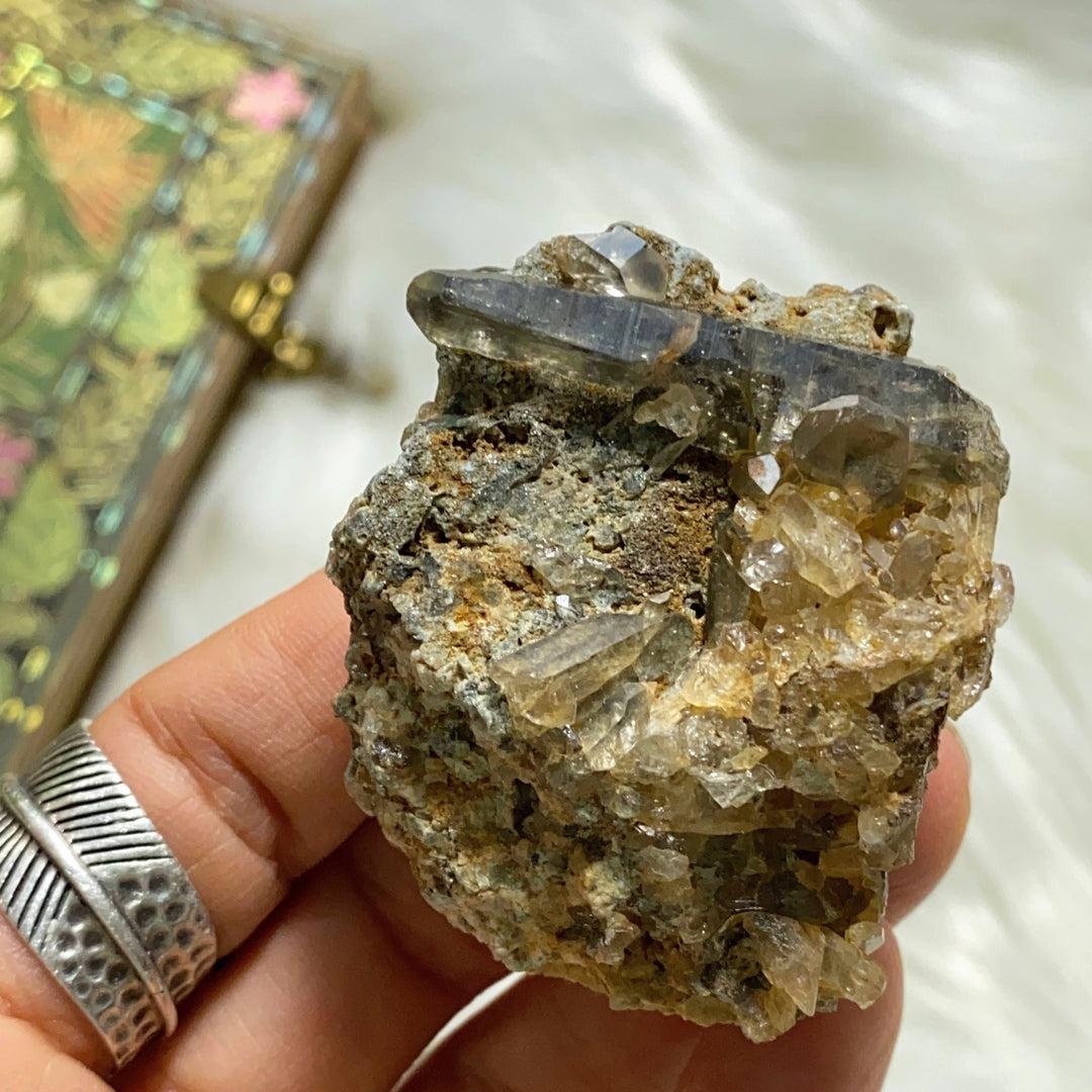 Hand collected Canadian Smoky Quartz Cluster From BC, Canada - Earth Family Crystals