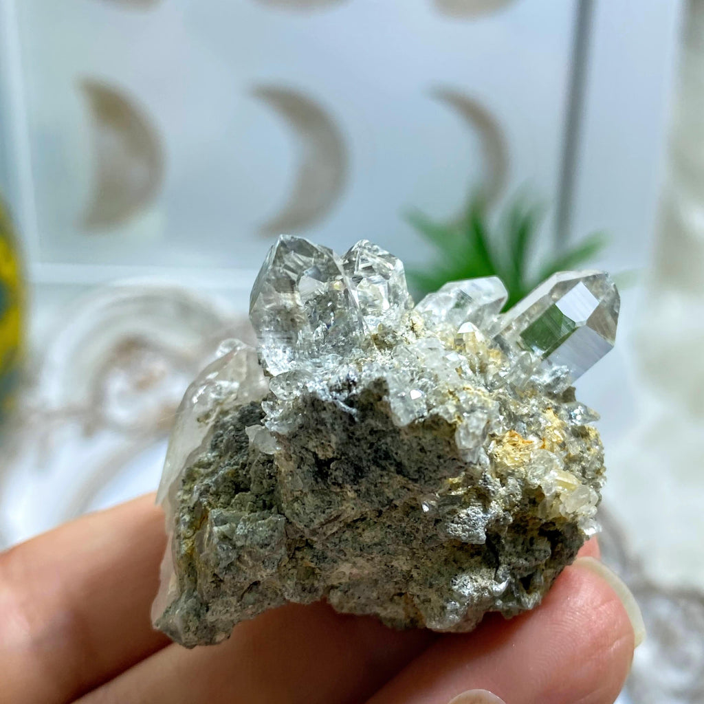 Brilliant Himalayan Clear Quartz Cluster - Earth Family Crystals