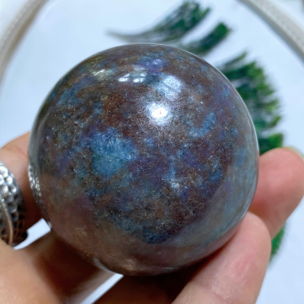 Fabulous Ruby Kyanite Sphere Carving #3 - Earth Family Crystals