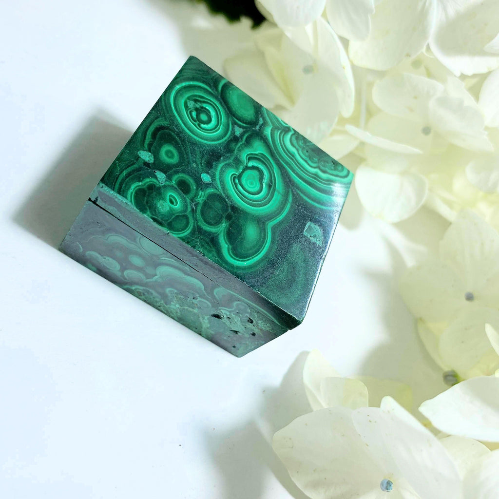 Incredible Malachite Carved Jewelry Box With Removable Lid #3 - Earth Family Crystals