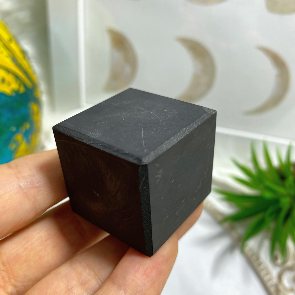 Emf Protective! Unpolished Shungite Cube Carving *REDUCED - Earth Family Crystals