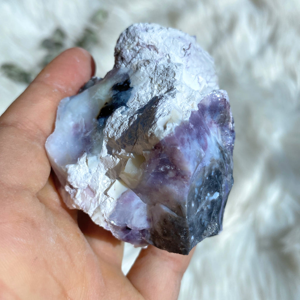 Unpolished Purple Genuine & Rare Tiffany Stone Specimen From Utah, USA #3 - Earth Family Crystals