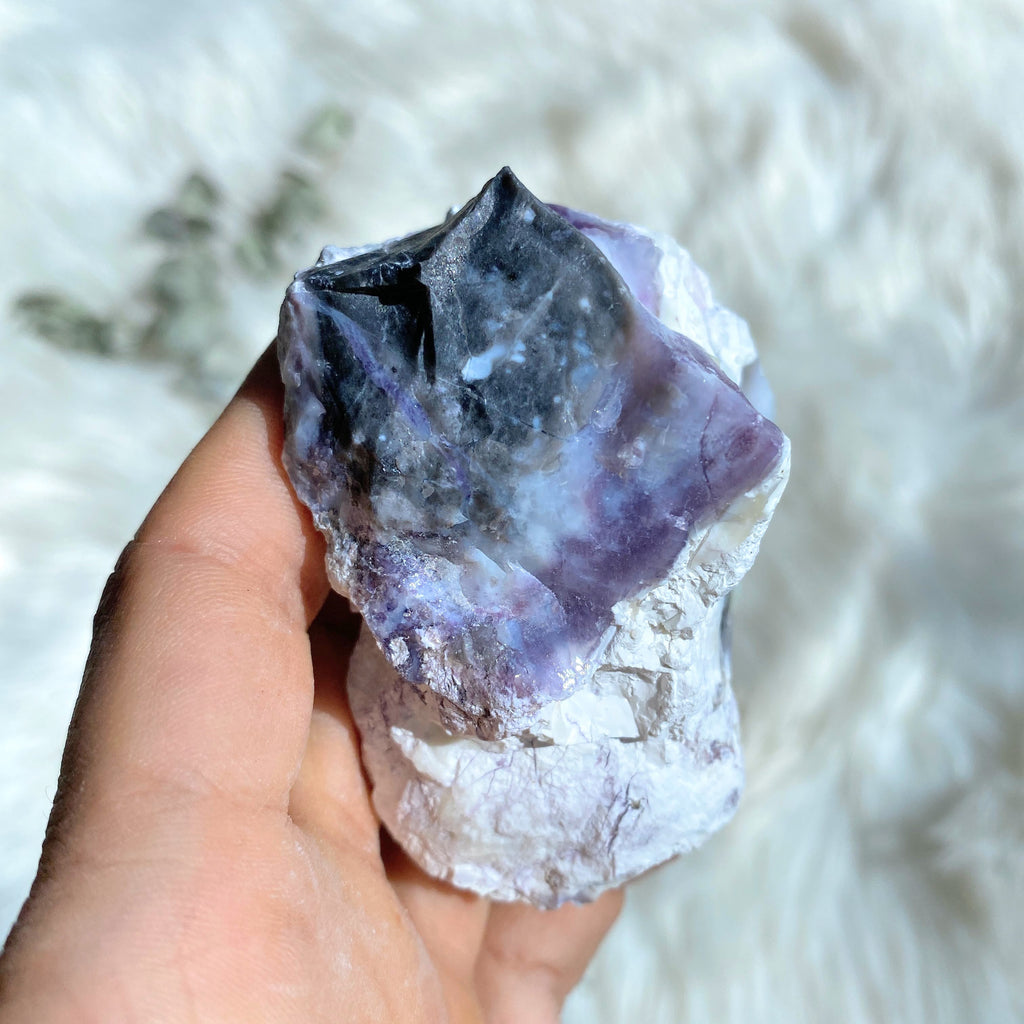 Unpolished Purple Genuine & Rare Tiffany Stone Specimen From Utah, USA #3 - Earth Family Crystals