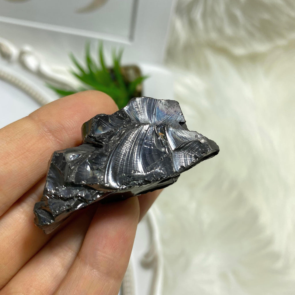 Chunky Crystalline (Elite) Noble Shungite Natural Specimen From Russia - Earth Family Crystals