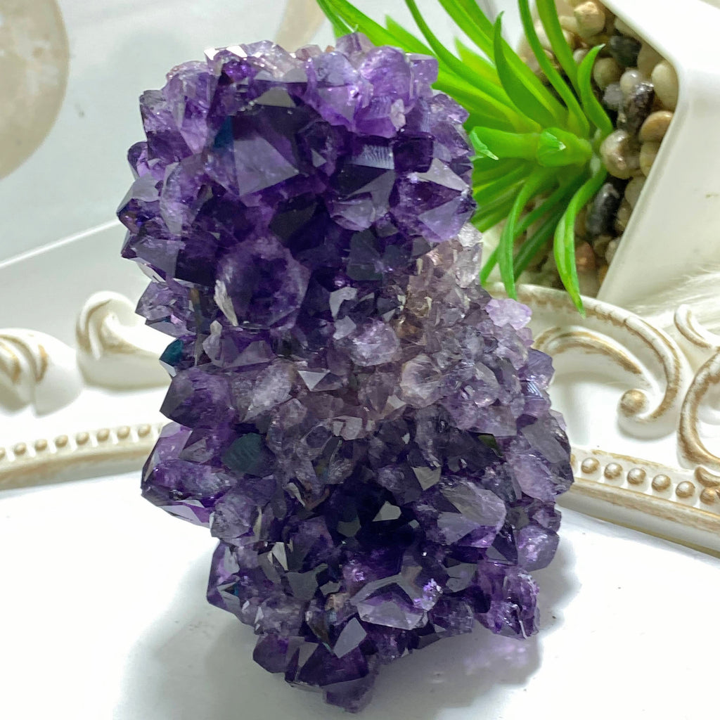 Reserved for Sandy Incredible Deep Purple Amethyst Stalactite Specimen From Uruguay - Earth Family Crystals