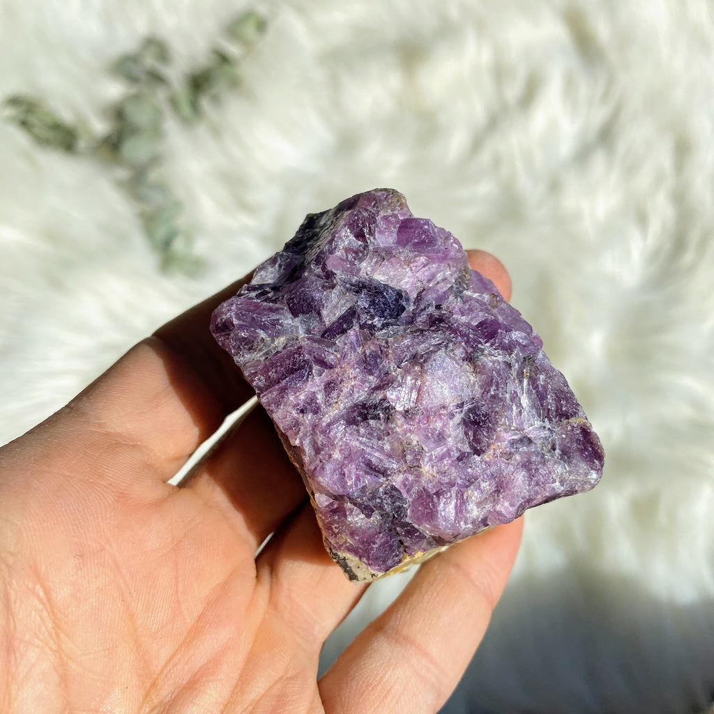 Unique Layered Natural Purple Fluorite Specimen - Earth Family Crystals