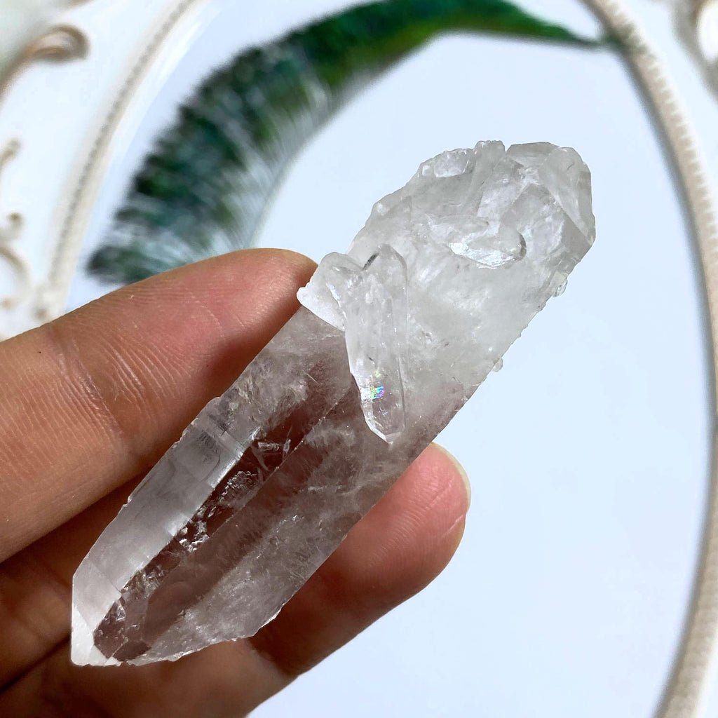 Natural Double Terminated Clear Quartz Point~ Locality Brazil #1 - Earth Family Crystals