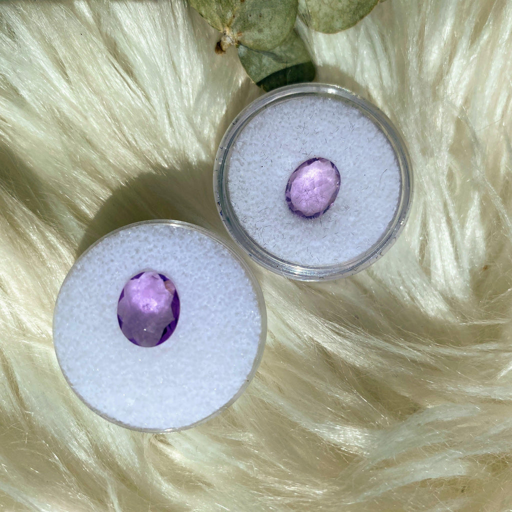 One Gem Grade Faceted Amethyst Cabochon in Box~ Ideal for Jewelry Making - Earth Family Crystals