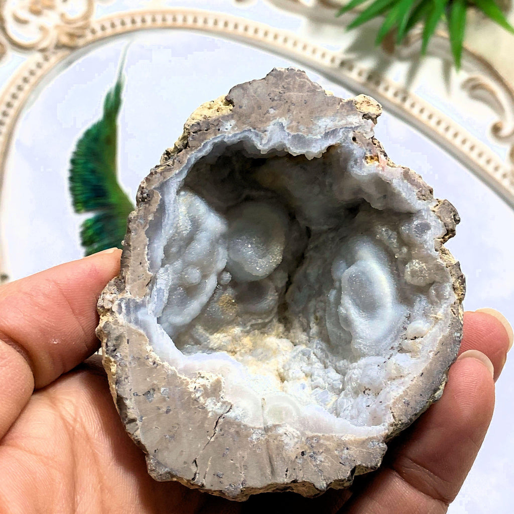Deep Druzy Cave Agate Goede - Earth Family Crystals