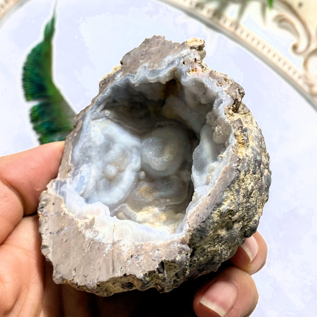 Deep Druzy Cave Agate Goede - Earth Family Crystals