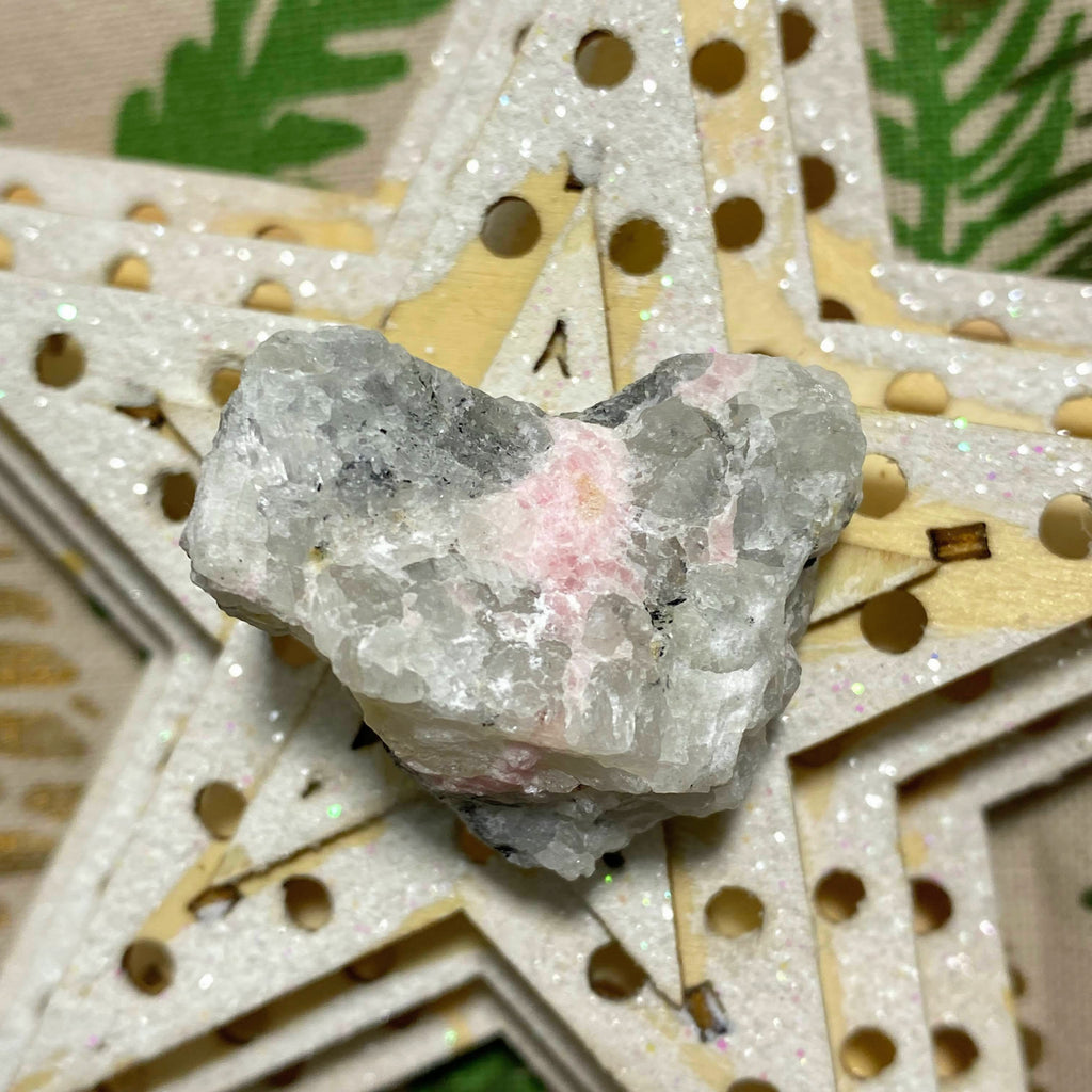 Very Rare ! Blooming Pink Tugtupite & White Natrolite Collectors Specimen From Greenland - Earth Family Crystals