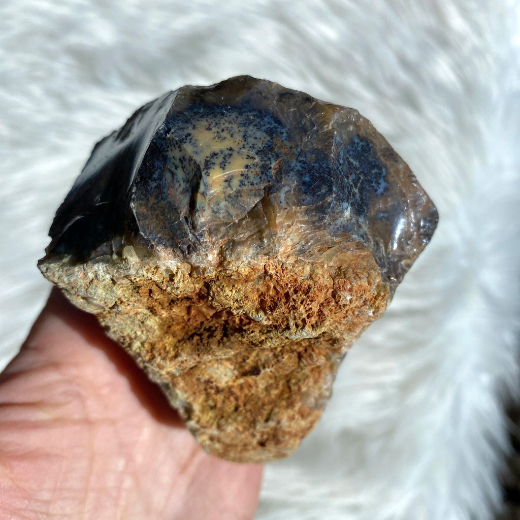 Chunky Australian Dendritic Agate Natural Freeform Specimen - Earth Family Crystals