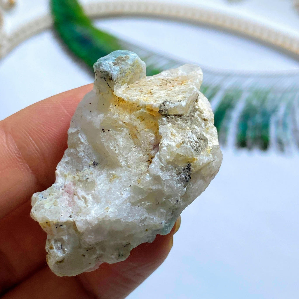 Rare Greenland Tugtupite & White Natrolite & Green Sodalite Specimen From Greenland - Earth Family Crystals