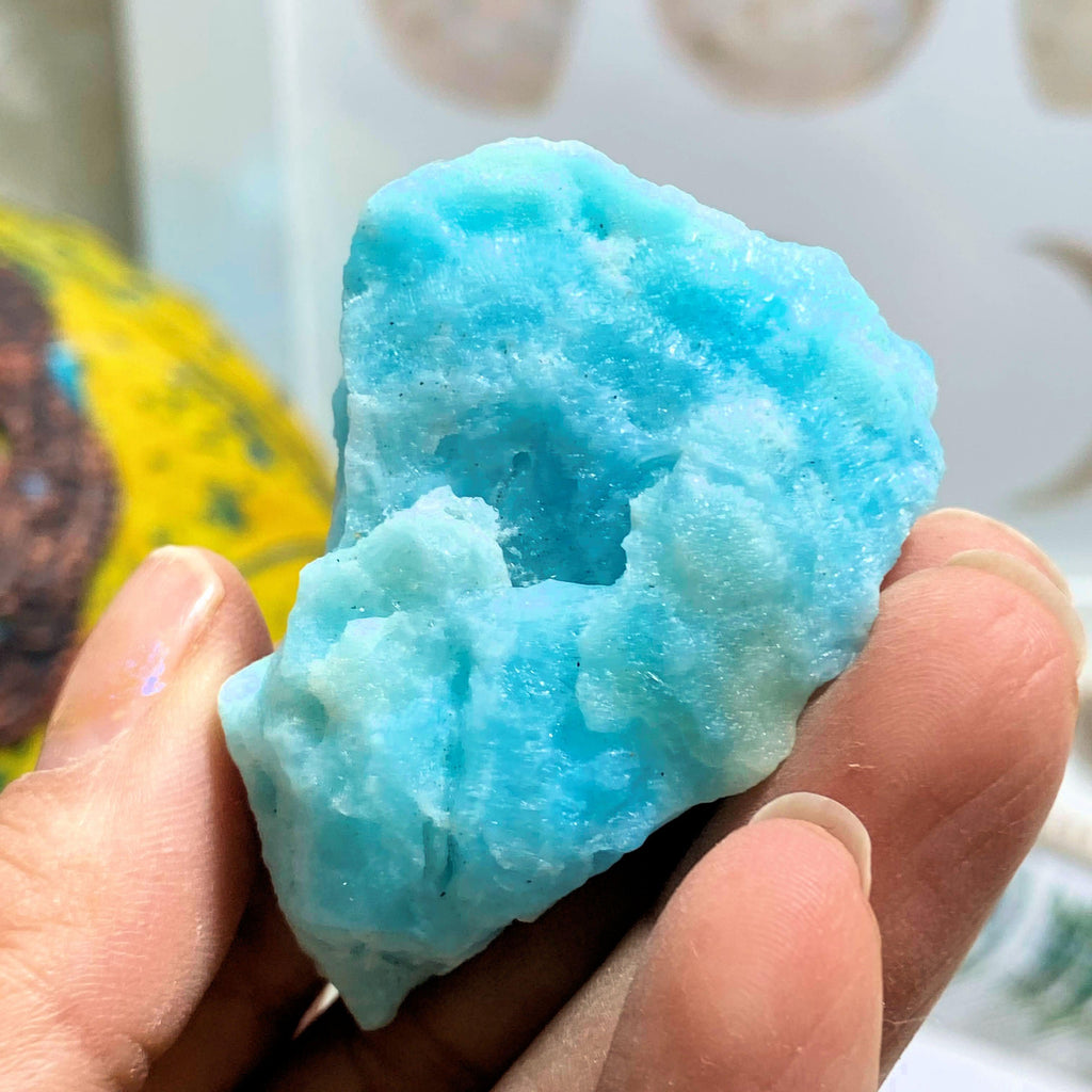Blue Aragonite Natural Unpolished Specimen ~Locality: Pakistan #2 - Earth Family Crystals